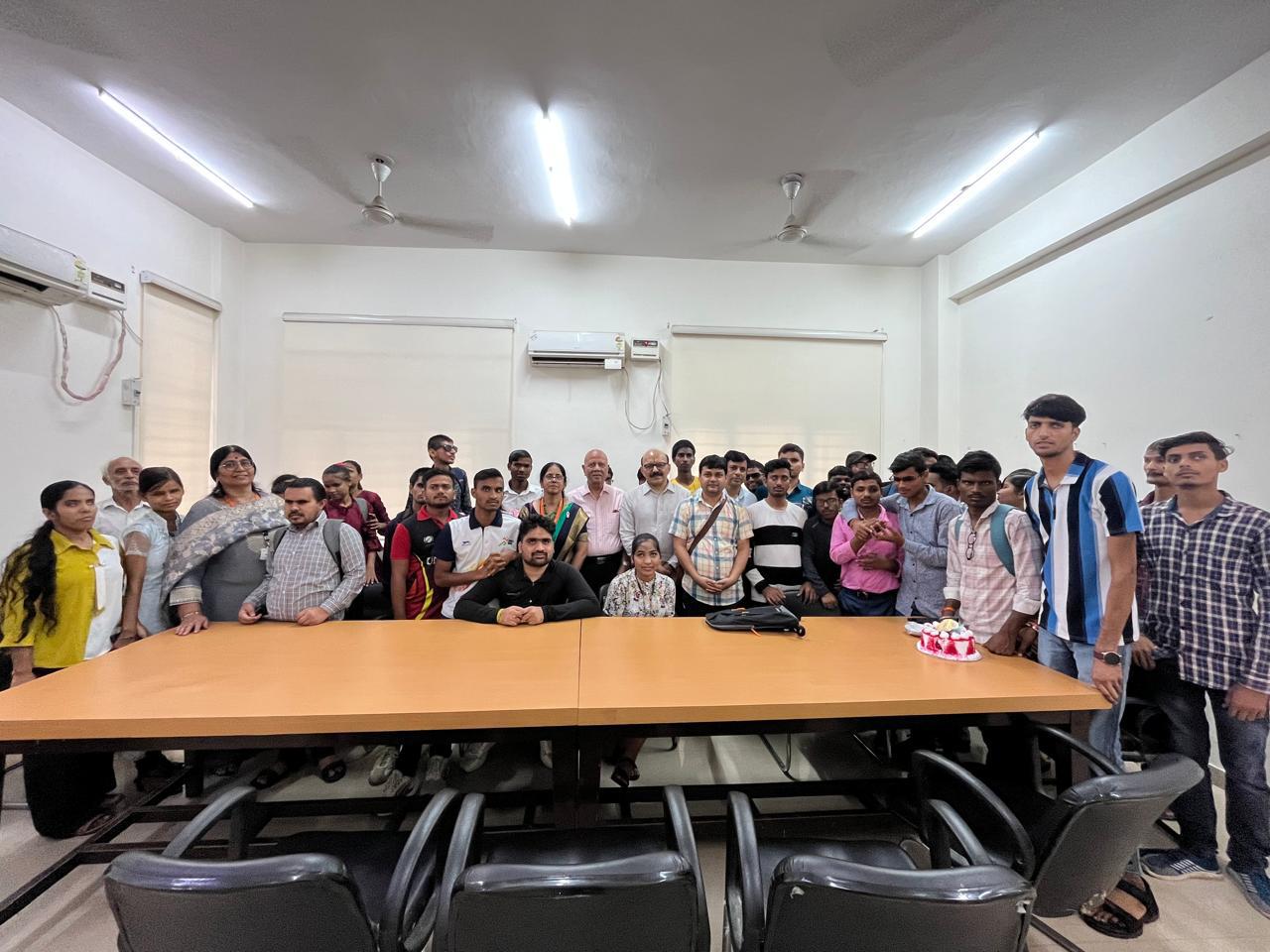  Group Photo of HTBF Dignitaries with visually impaired students.