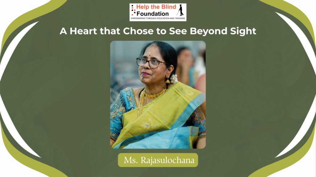 Ms. Rajasulochana, a Delhi Volunteer